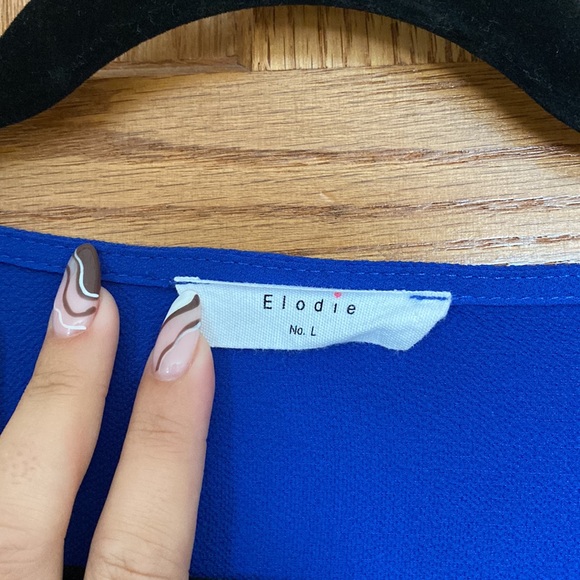 Blue scrunch crop top - Picture 3 of 3